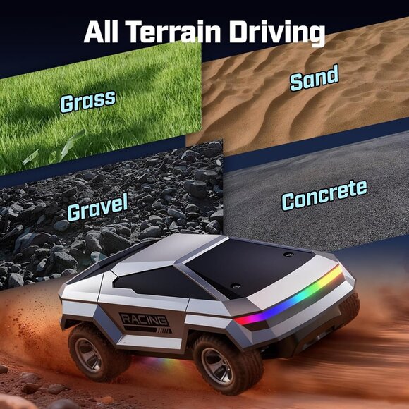 Remote Control Car RC Truck 18KM/H High Speed 1:24 LED Off-Road Monster Truck - Picture 6 of 7